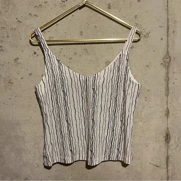 Vintage Y2k Xscape Joanna Chen Tank Top Sparkle Rhinestone Women’s Size L - Picture 1 of 8
